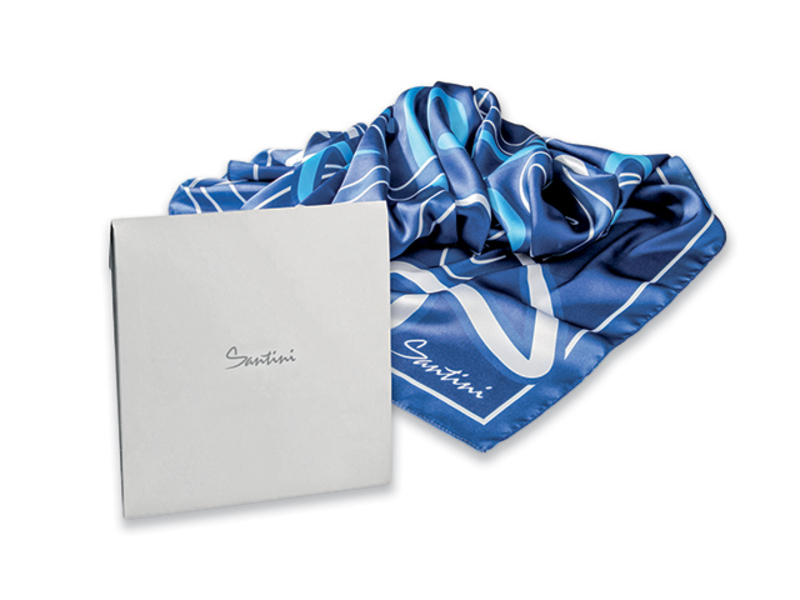 LADIOSA scarf, SANTINI, 90 g/m2, Blue