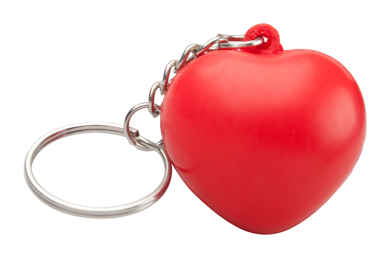 Cutix antistress ball with keyring