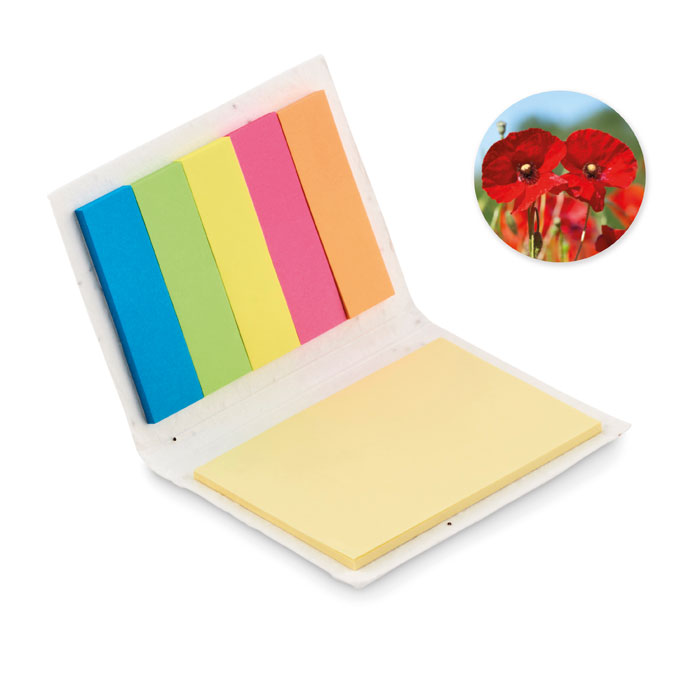 Seed paper sticky note pad