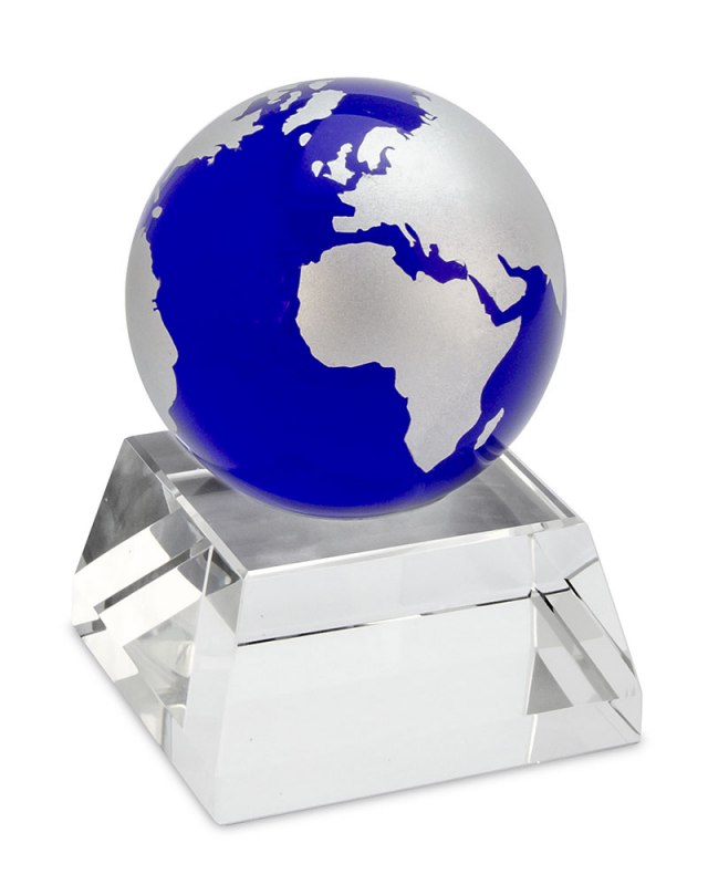 GLOBO VETRO BASE TRAPEZOIDALE diam70 mm