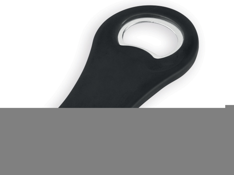 ARIS plastic bottle opener with magnet, Black