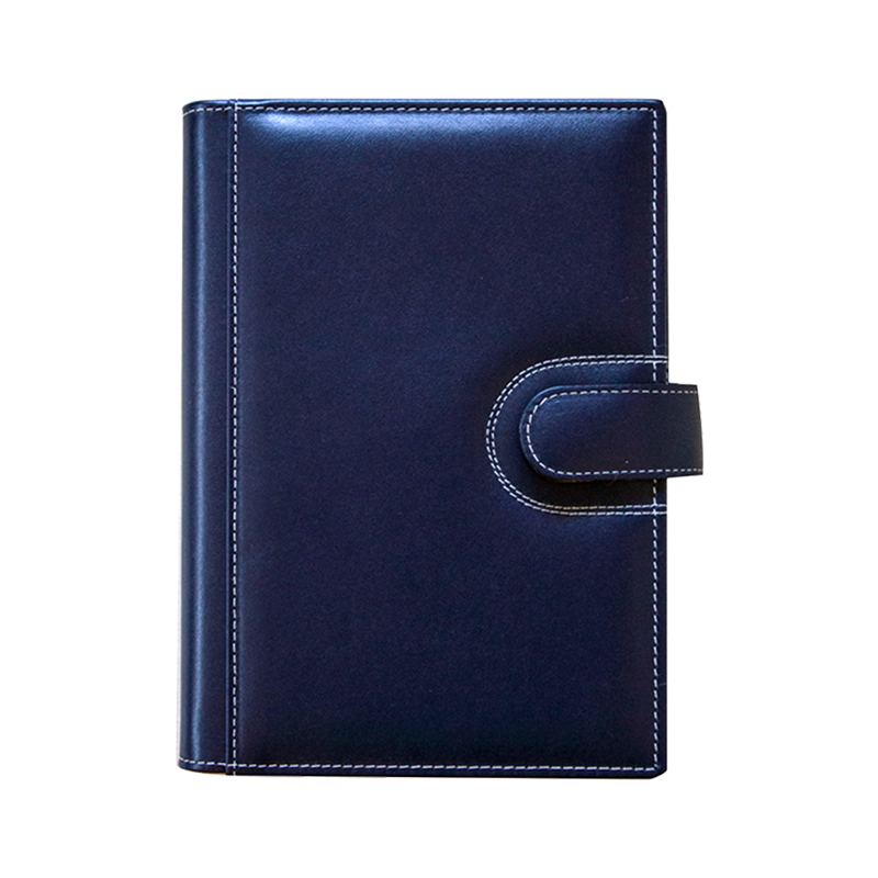 AGENDA DIN PIELE ELBA BLU, 15x21 cm