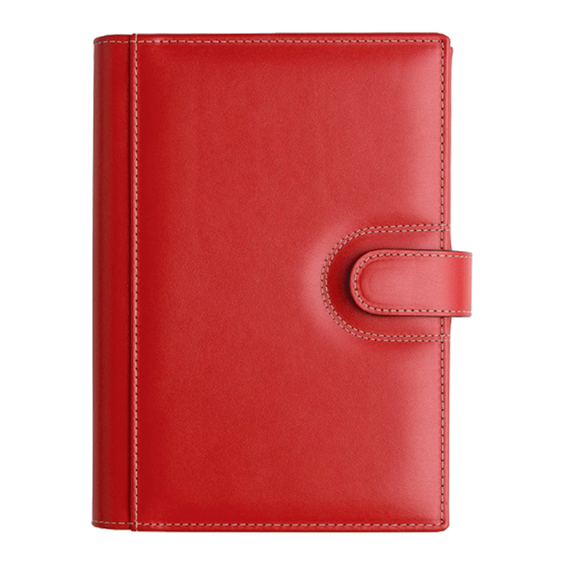 AGENDA DIN PIELE ELBA ROSSO, 17X24 cm