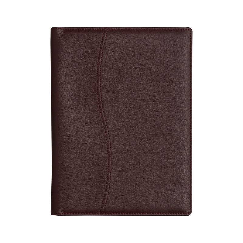 AGENDA DIN PIELE NAPPA BORDO, 15X21 cm