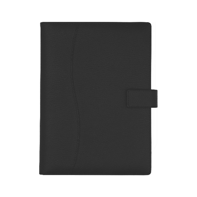 AGENDA DIN PIELE BLACK, 15X21 cm