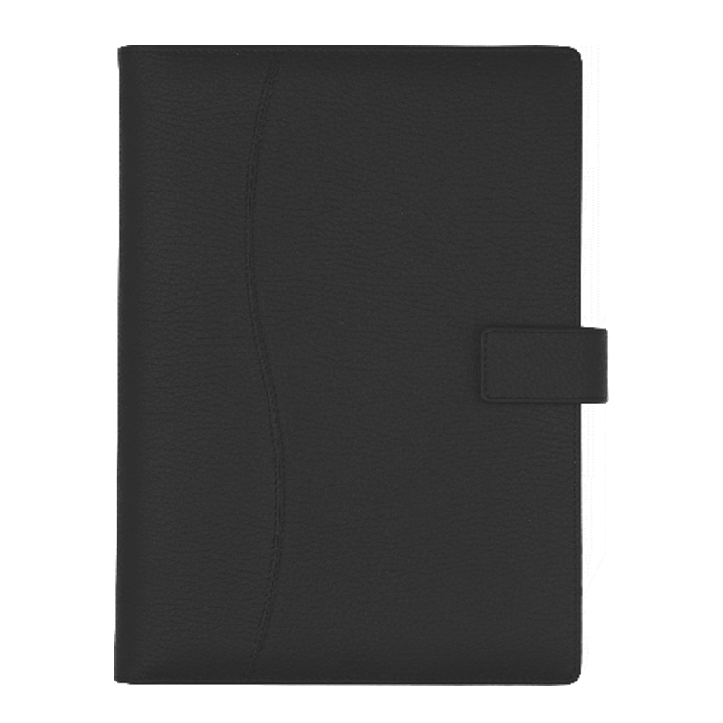 AGENDA DIN PIELE BLACK, 17X24 cm