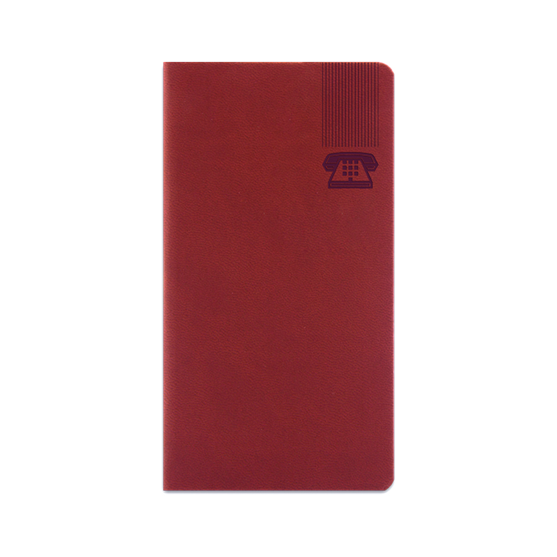Agenda 347 BRISTOL ROSSO CARDINALE, TELEFONICA - 7 x 13,6 cm