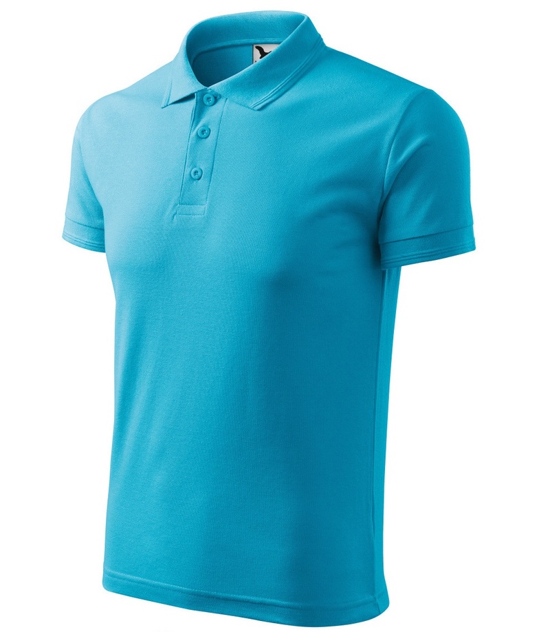 Adult PIQUE POLO, light blue, S