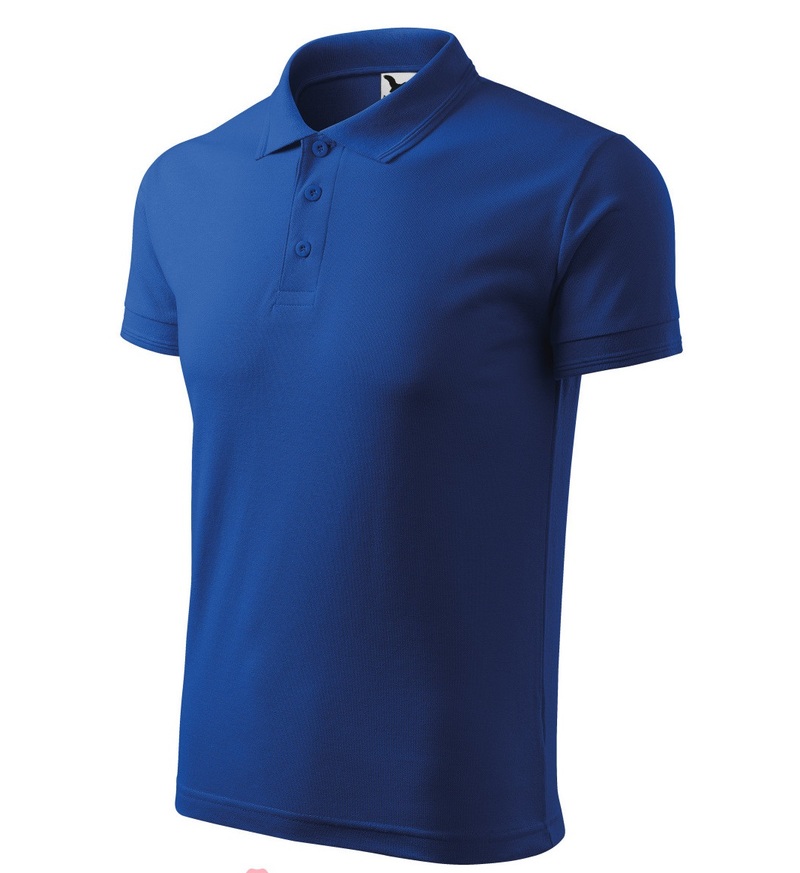 Adult PIQUE POLO, royal blue, S