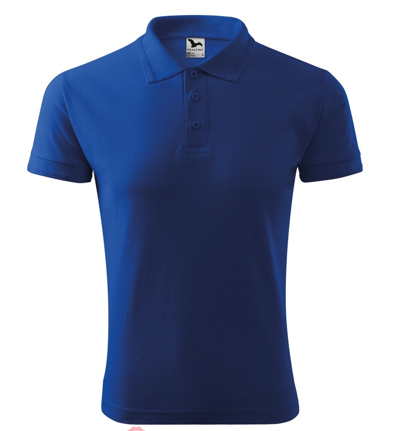 Adult PIQUE POLO, royal blue, L