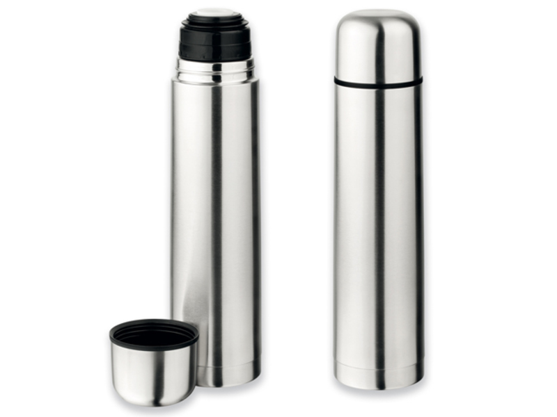 ETHAN stainless vacuum flasks, 750 ml, Silver