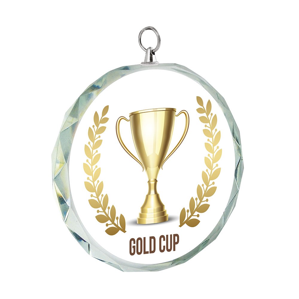 Medal GLASS FOR SUBLIMATION CM  6x6x1.2