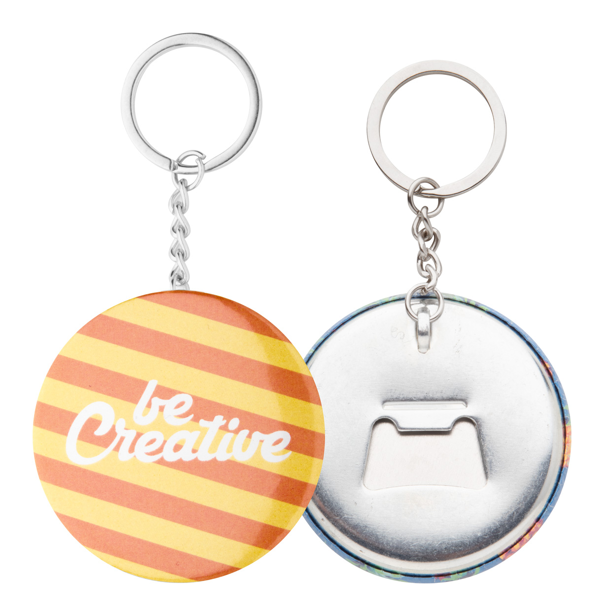 KeyBadge Bottle pin button keyring