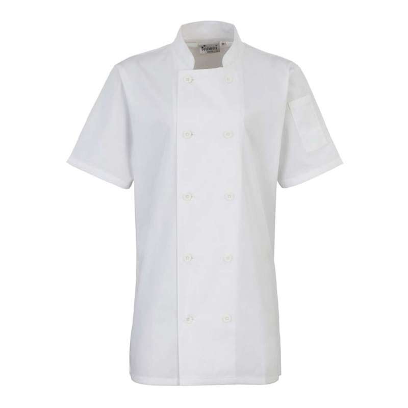 WOMEN'S SHORT SLEEVE CHEF'S JACKET