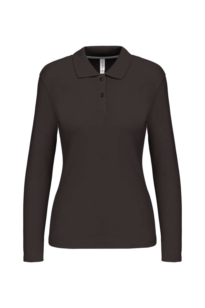 LADIES' LONG-SLEEVED POLO SHIRT