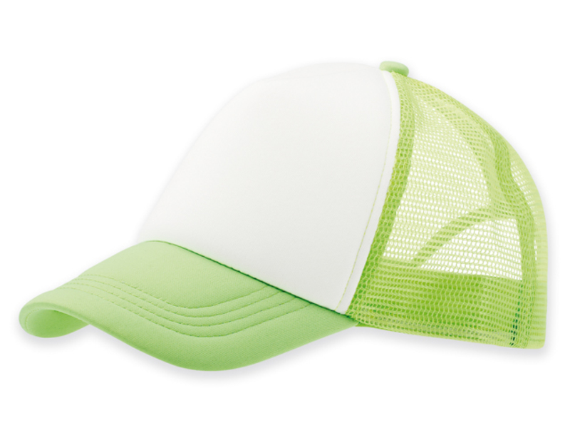 SAFA polyester baseball cap, plastic buckle, 5 panels, Light green