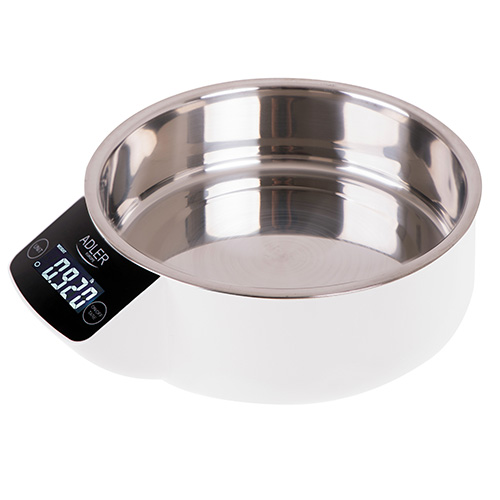 Kitchen scale with a bowl