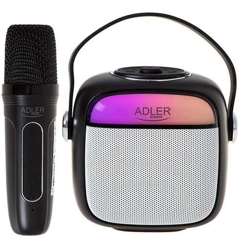 Karaoke speaker with microphone