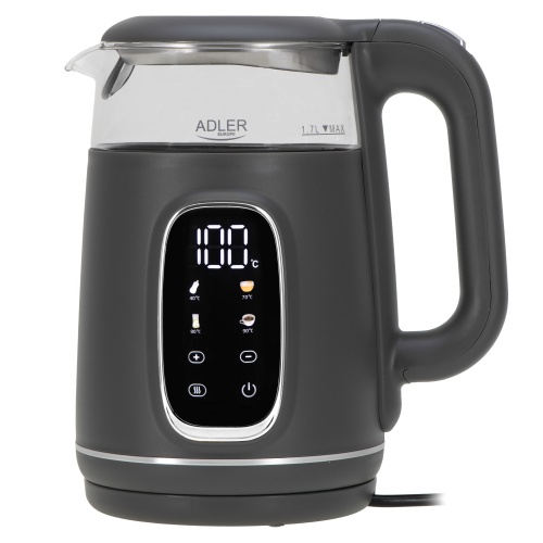 Electric kettle glass with LED display & temperature regulation 1,7L1