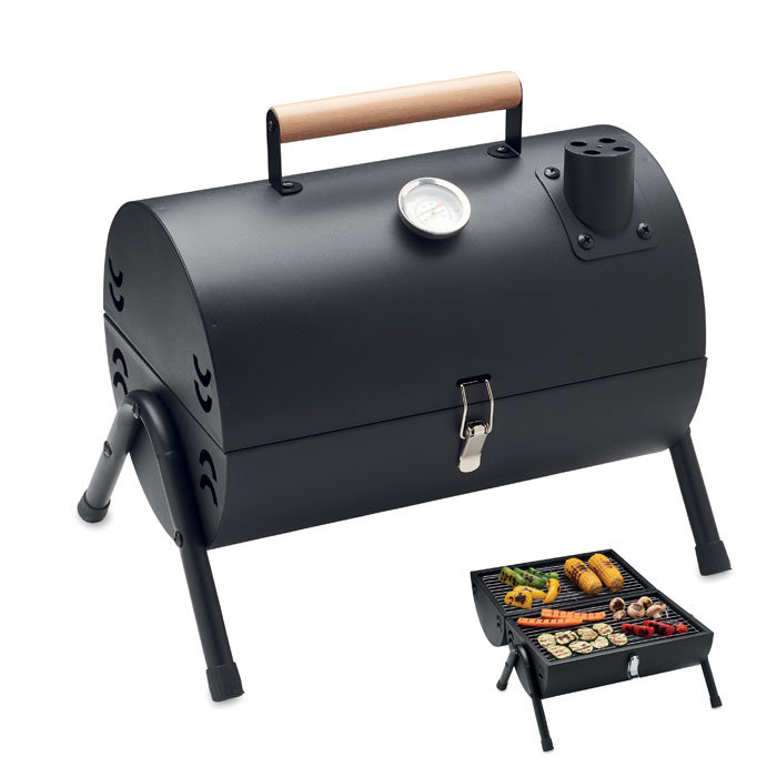 Portable barbecue with chimney