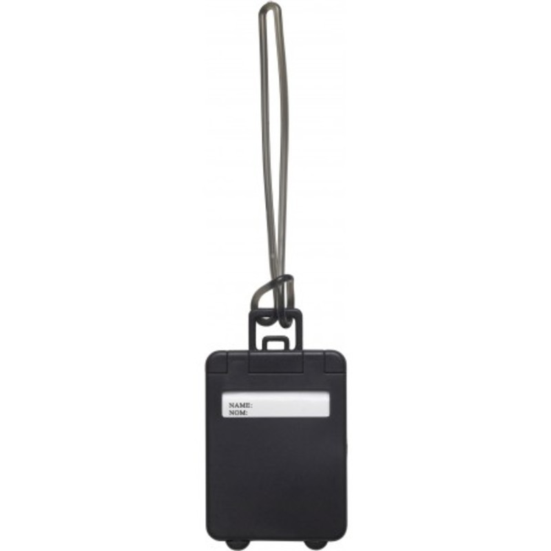 Plastic luggage tag