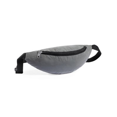 Water repellent waist bag, reflective material