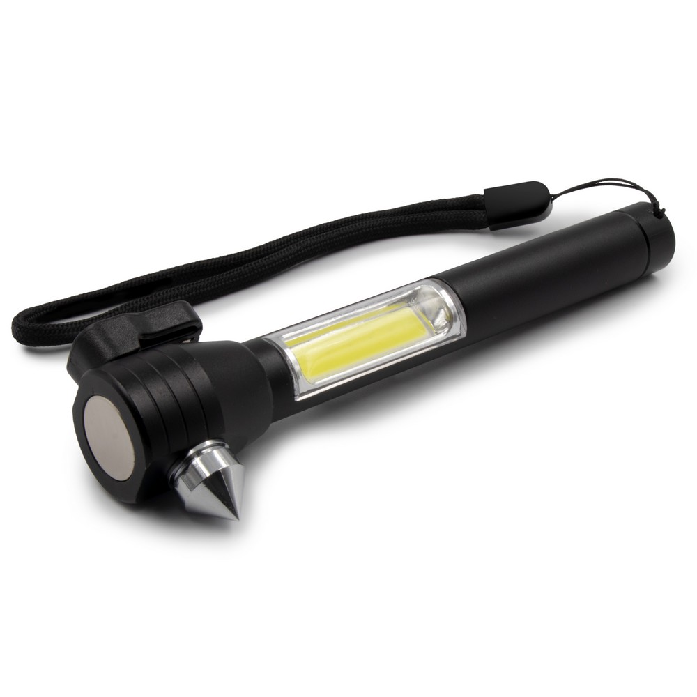 Emergency torch 1 LED COB, seat belt cutter, safety hammer | Flint