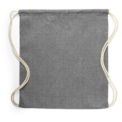 Recycled cotton drawstring bag