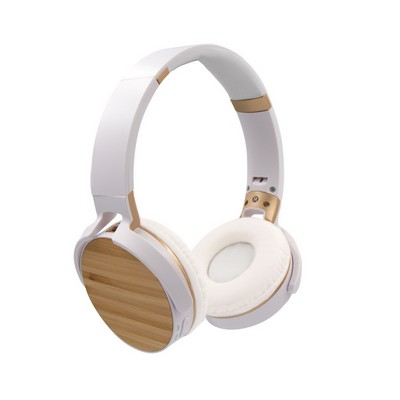 Foldable wireless headphones, bamboo details | Hollie