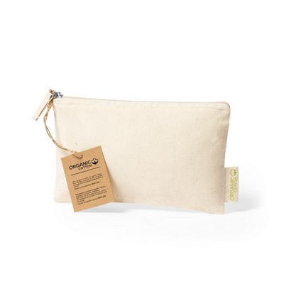 Organic cotton cosmetic bag