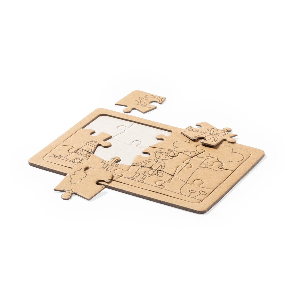 Recycled cardboard puzzle set, 2 pcs