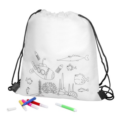 Drawstring bag for colouring, felt tip pens | Franklin