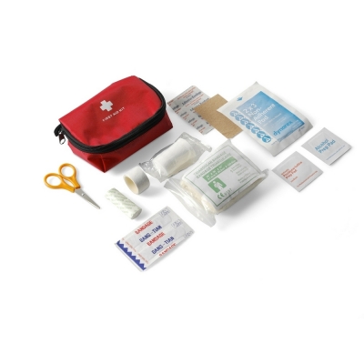 First aid kit in pouch, 16 pcs