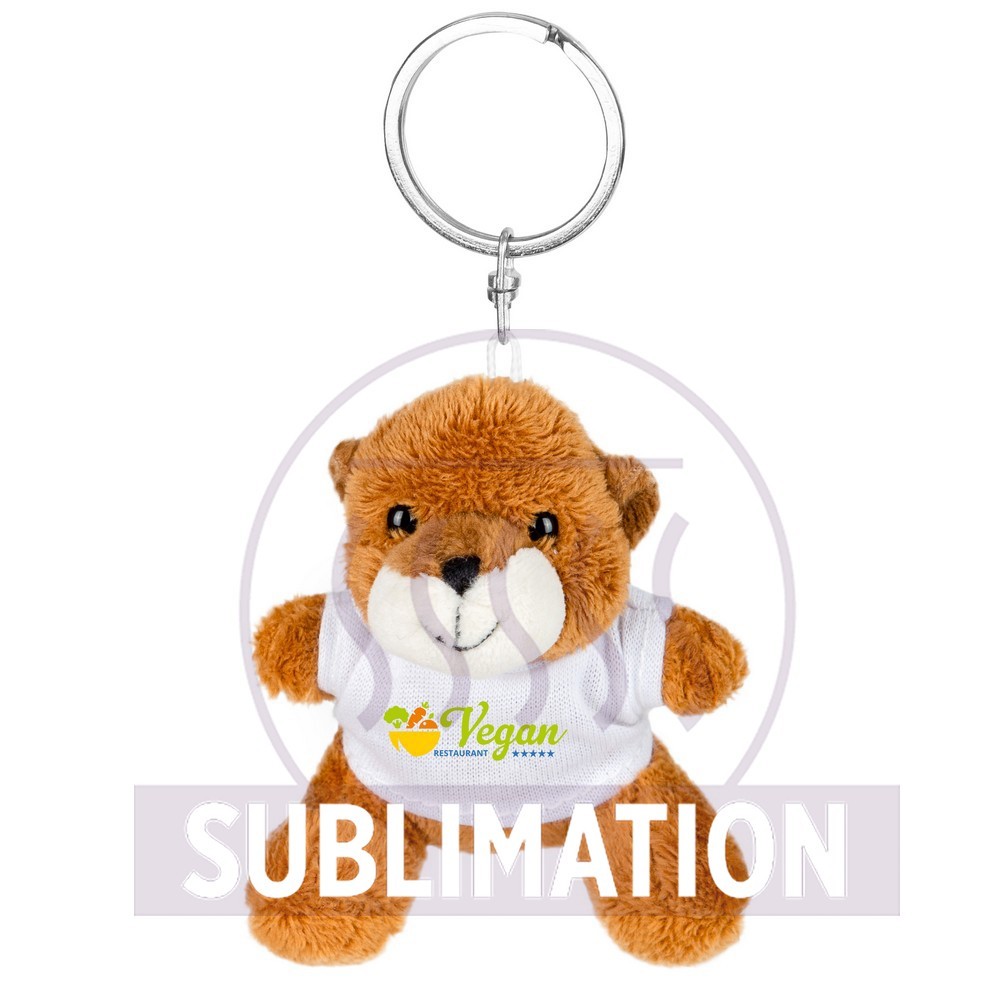 Plush teddy bear, keyring | Hazel