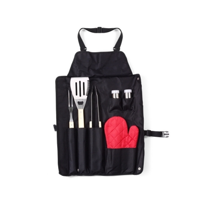 Apron, barbecue set