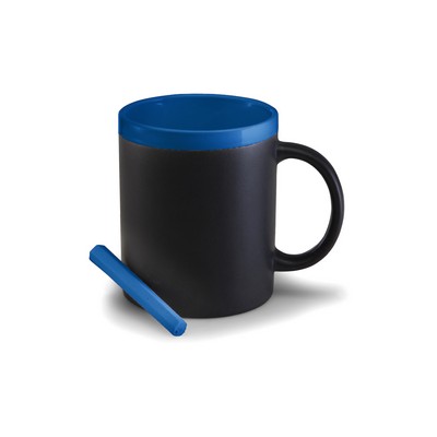 Ceramic mug for drawing 300 ml, chalk