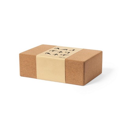 Cork yoga block