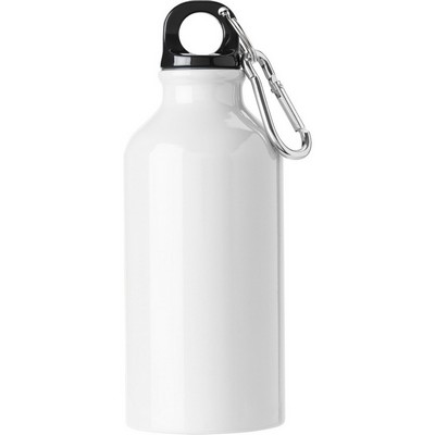 Sports bottle 400 ml with carabiner