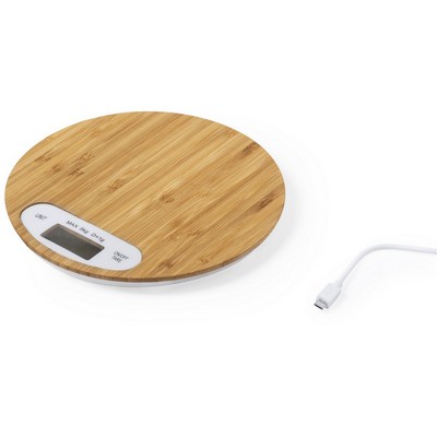 Bamboo kitchen scale