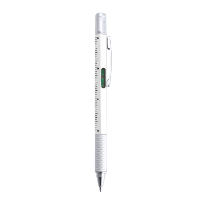 Multifunctional ball pen, ruler, spirit level, screwdriver