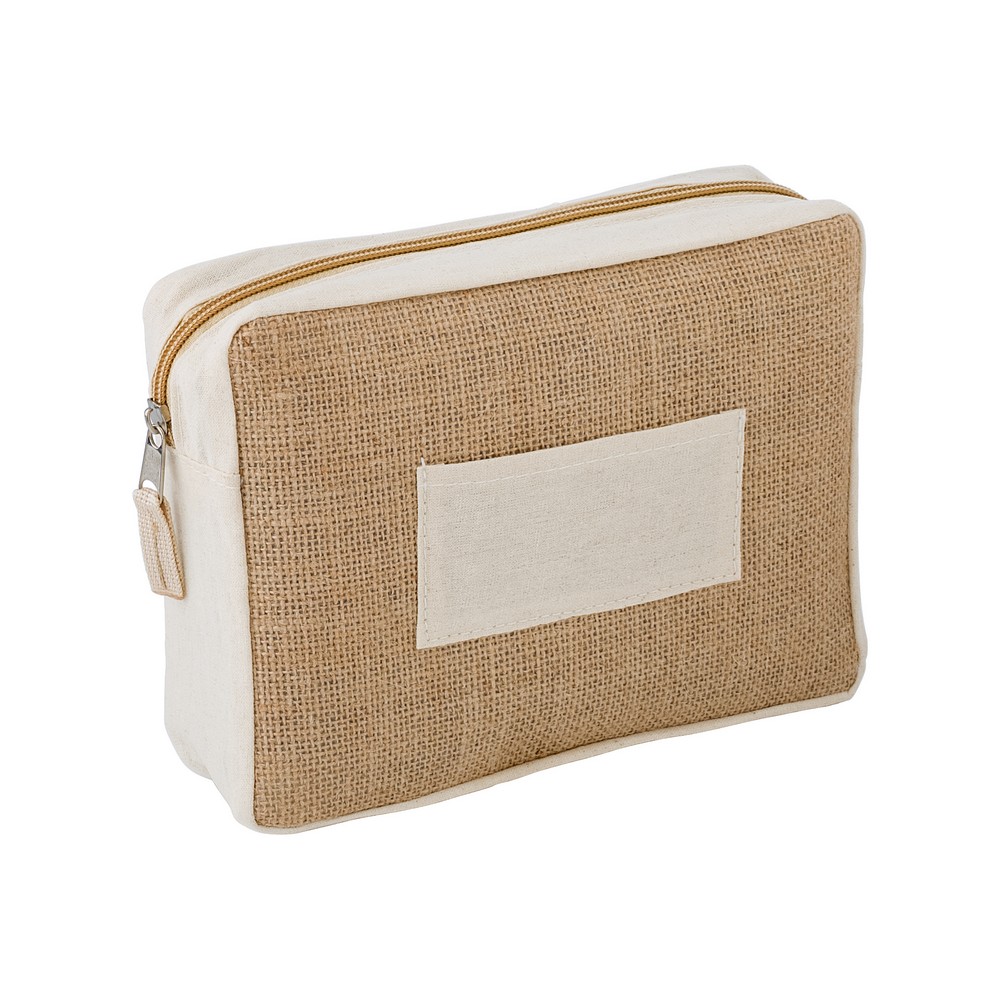 Jute cosmetic bag