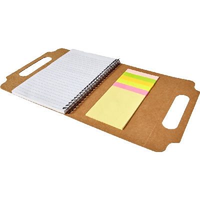 Conference folder, memo holder, notebook approx. A5, sticky notes
