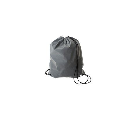 Drawstring bag, reflective material