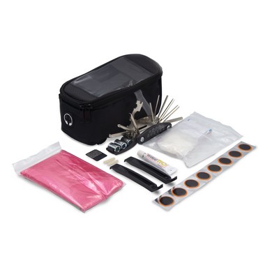 Bicycle bag with accessories, repair kit, first aid kit, poncho | Fabio