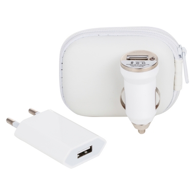 Charging set, SB wall charger and car charger