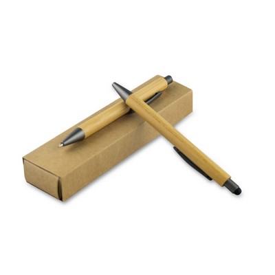Bamboo writing set, ball pen with touch pen and mechanical pencil | Wallace