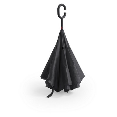 Reversible manual umbrella