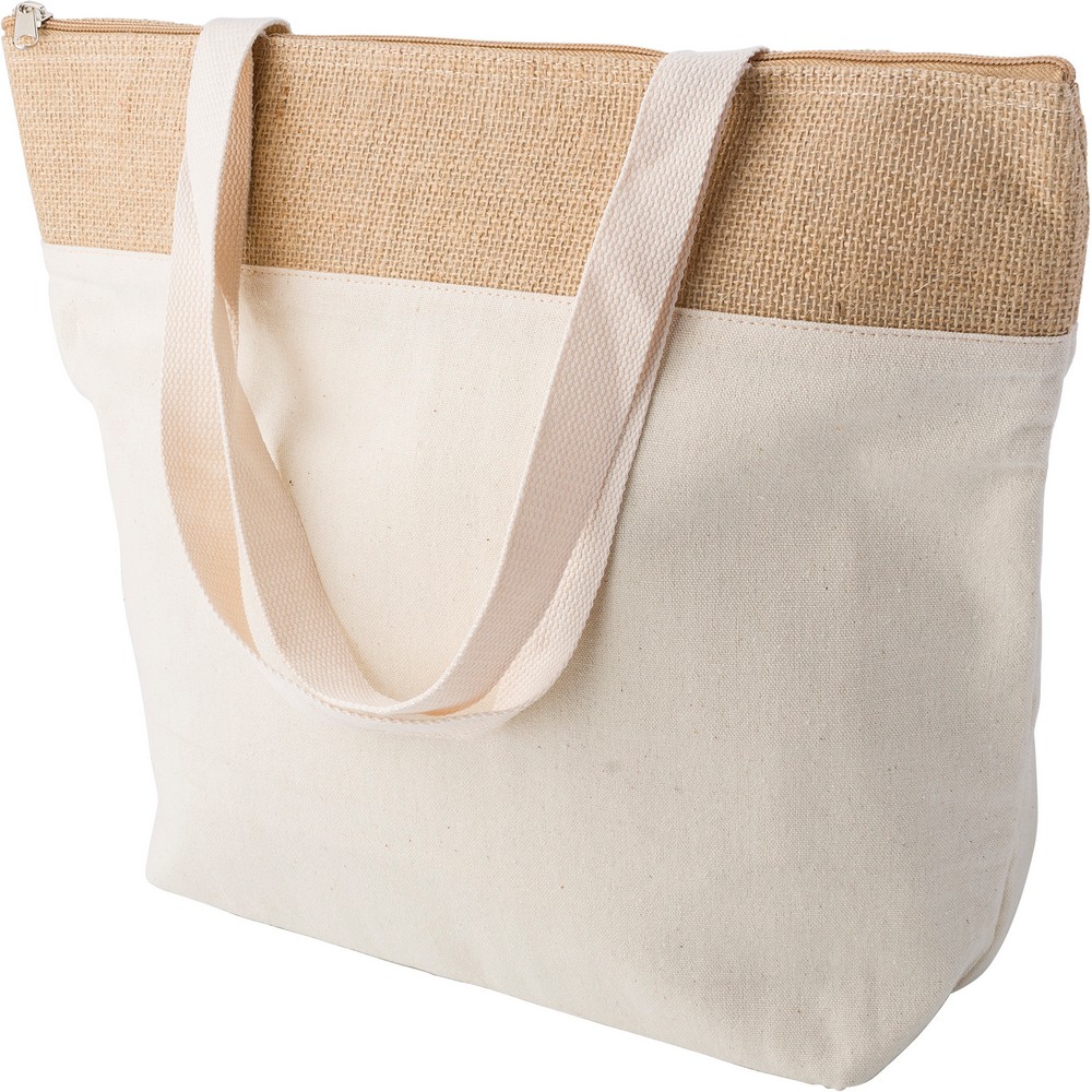 Cotton and jute cooler bag