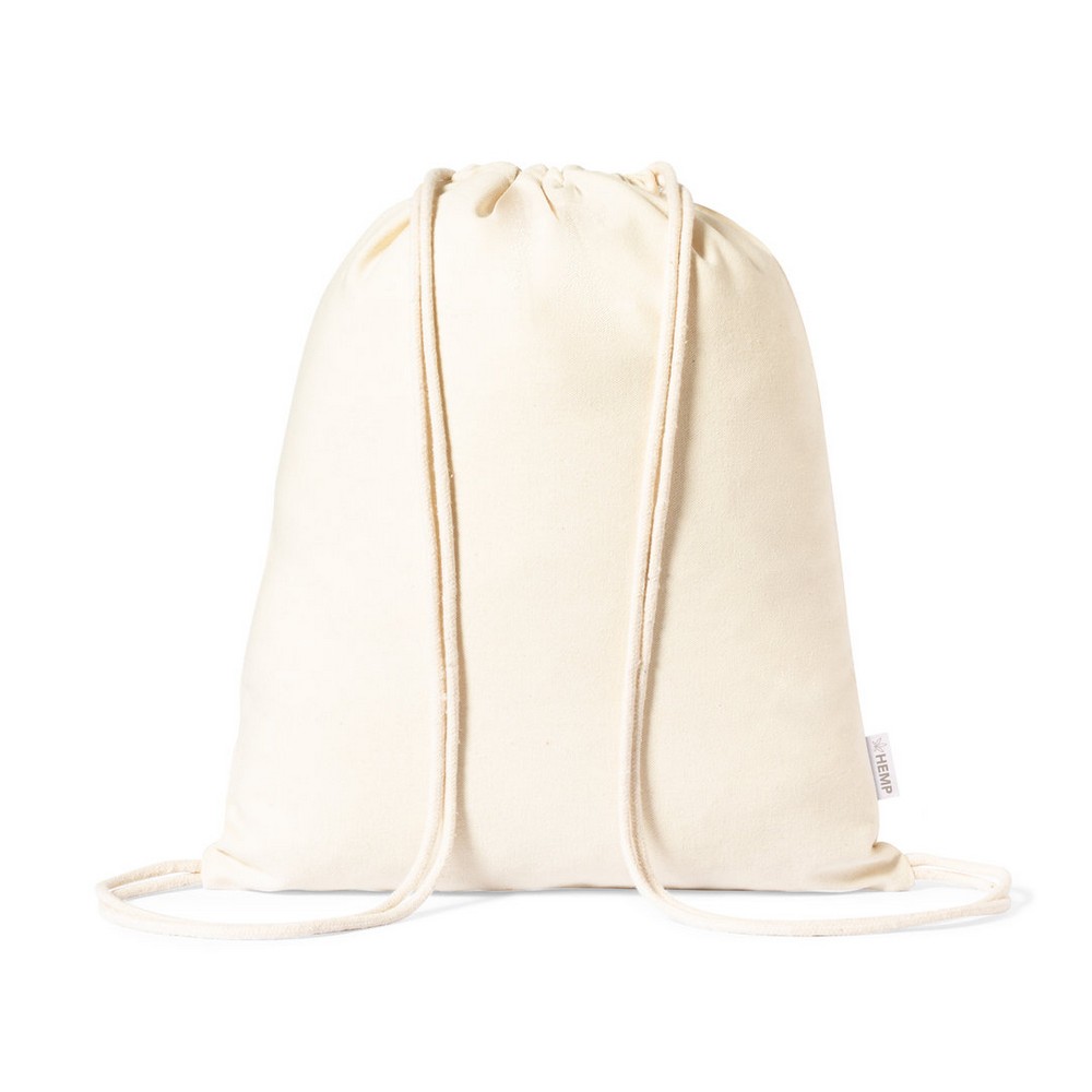 Hemp and cotton drawstring bag