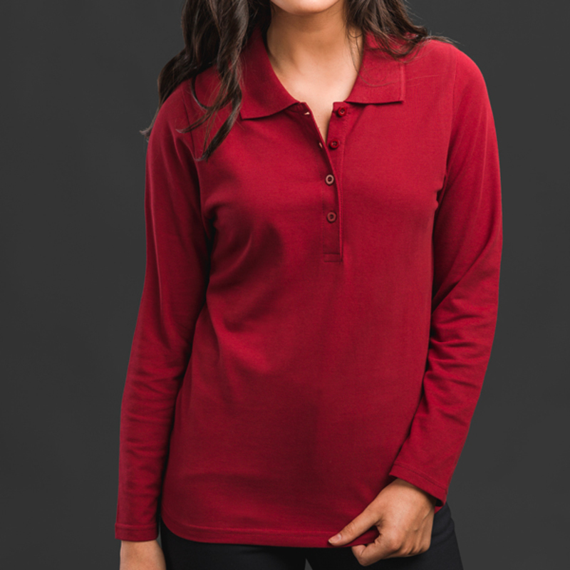 BERN WOMEN. Women's long sleeve polo shirt